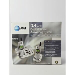 AT&T 2.4GHz  E2727B Dual handset Answering Systems  / Phone